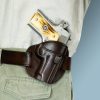 Kirkpatrick Leather compact under cover OWB holster in brown