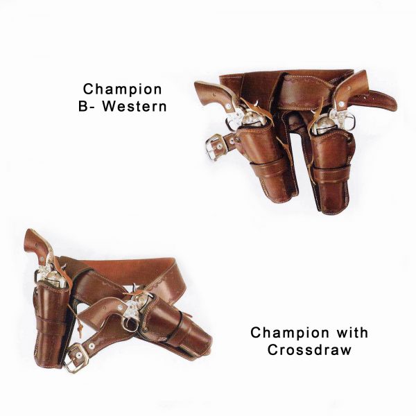Kirkpatrick Leather Champion B-western and crossdraw western holsters