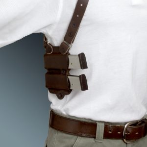 Kirkpatrick Leather K400R Mag carrier for shoulder holster in brown