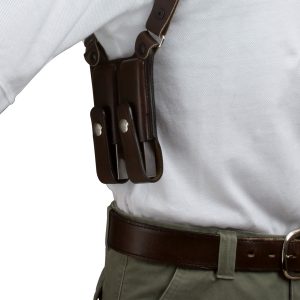 Kirkpatrick Leather K400V mag carrier for shoulder holster
