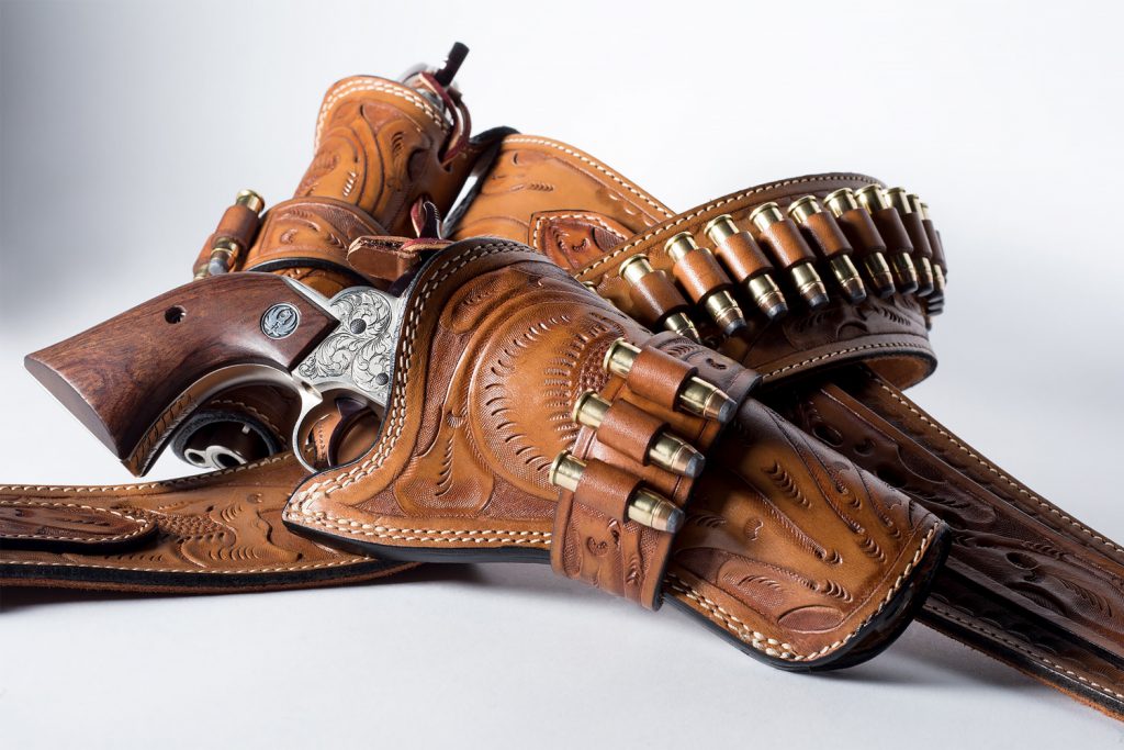 Kirkpatrick Leather Idaho John Cowboy holster in Hand tooled
