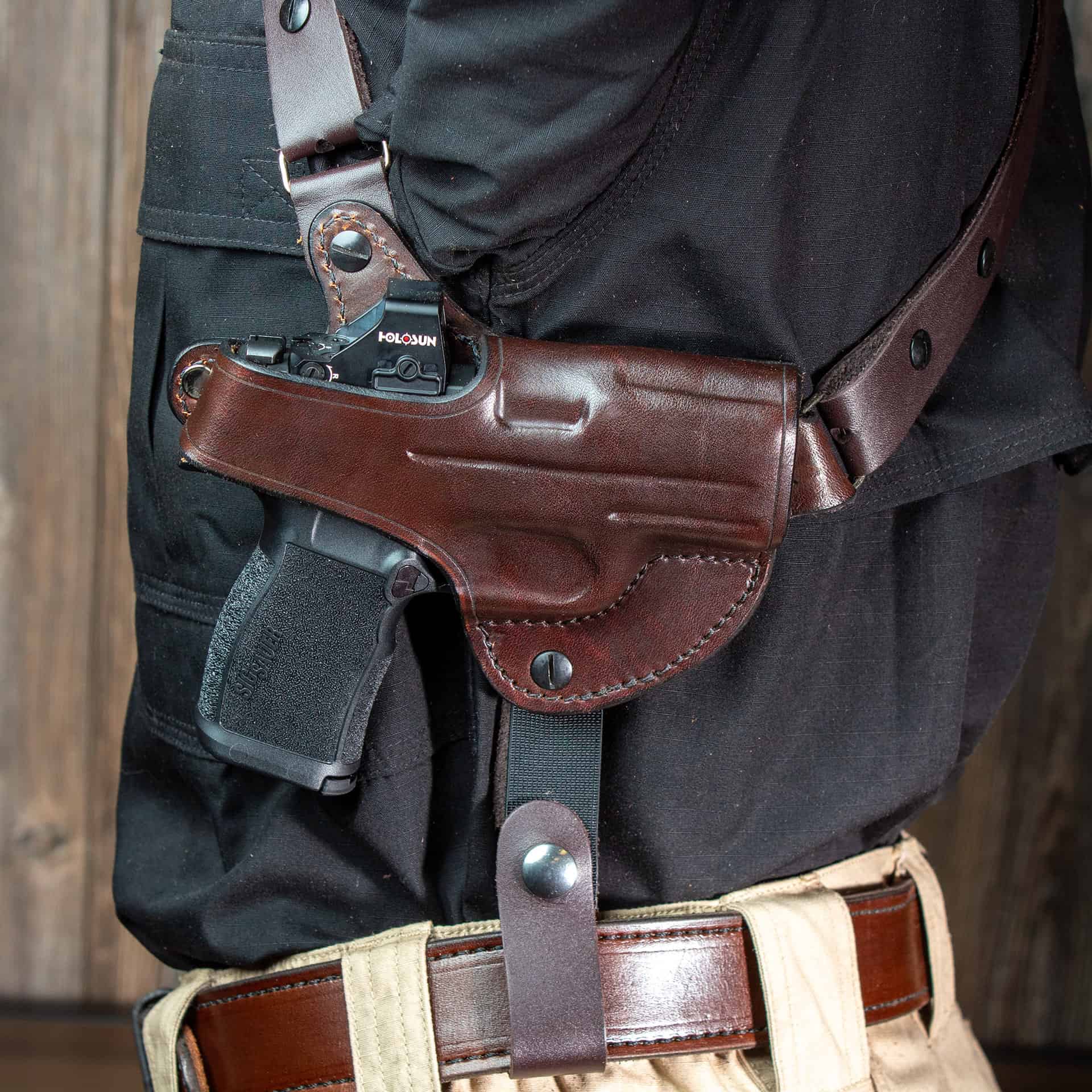 Detective Carry Shoulder Holster - Kirkpatrick Leather Holsters