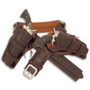 Kirkpatrick Leather Santa fe Crossdraw western holster in brown
