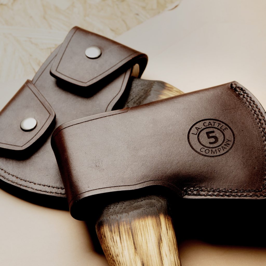 Kirkpatrick Leather Custom Axe cover for LA cattle company in brown