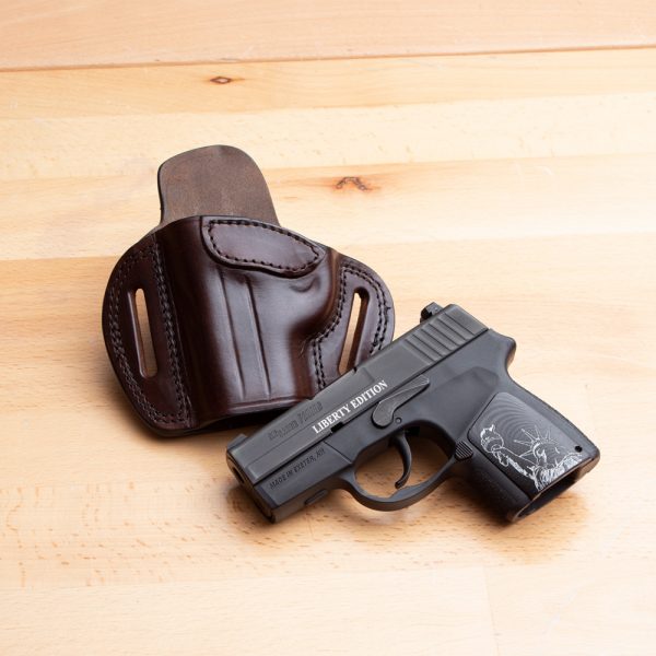 Kirkpatrick 2145 OWB holster for the Sig P290 Left handed in brown