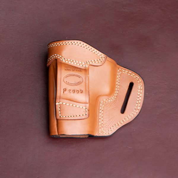 TSS OWB holster for the P2000 in tan backside