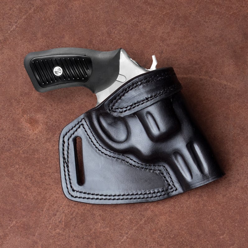Leather Pancake OWB Holster for Ruger SP 101 Handmade in the USA 