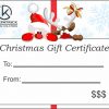 Christmas gift certificate