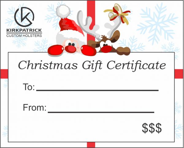 Christmas gift certificate