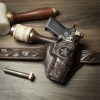 OWB hand tooled EDC holster Sig p320