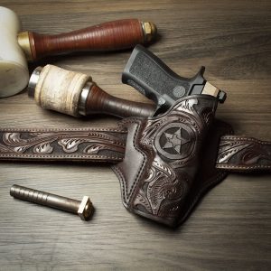 OWB hand tooled EDC holster Sig p320