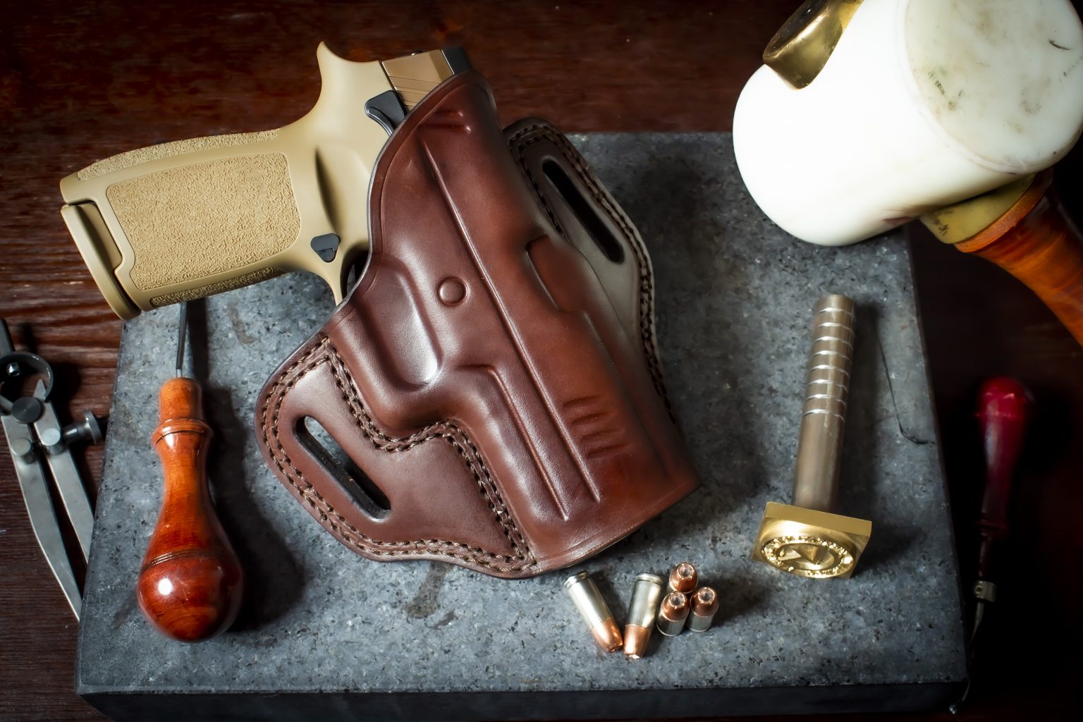 Quickship Sig P320 Holsters OWB Kirkpatrick Leather Holsters