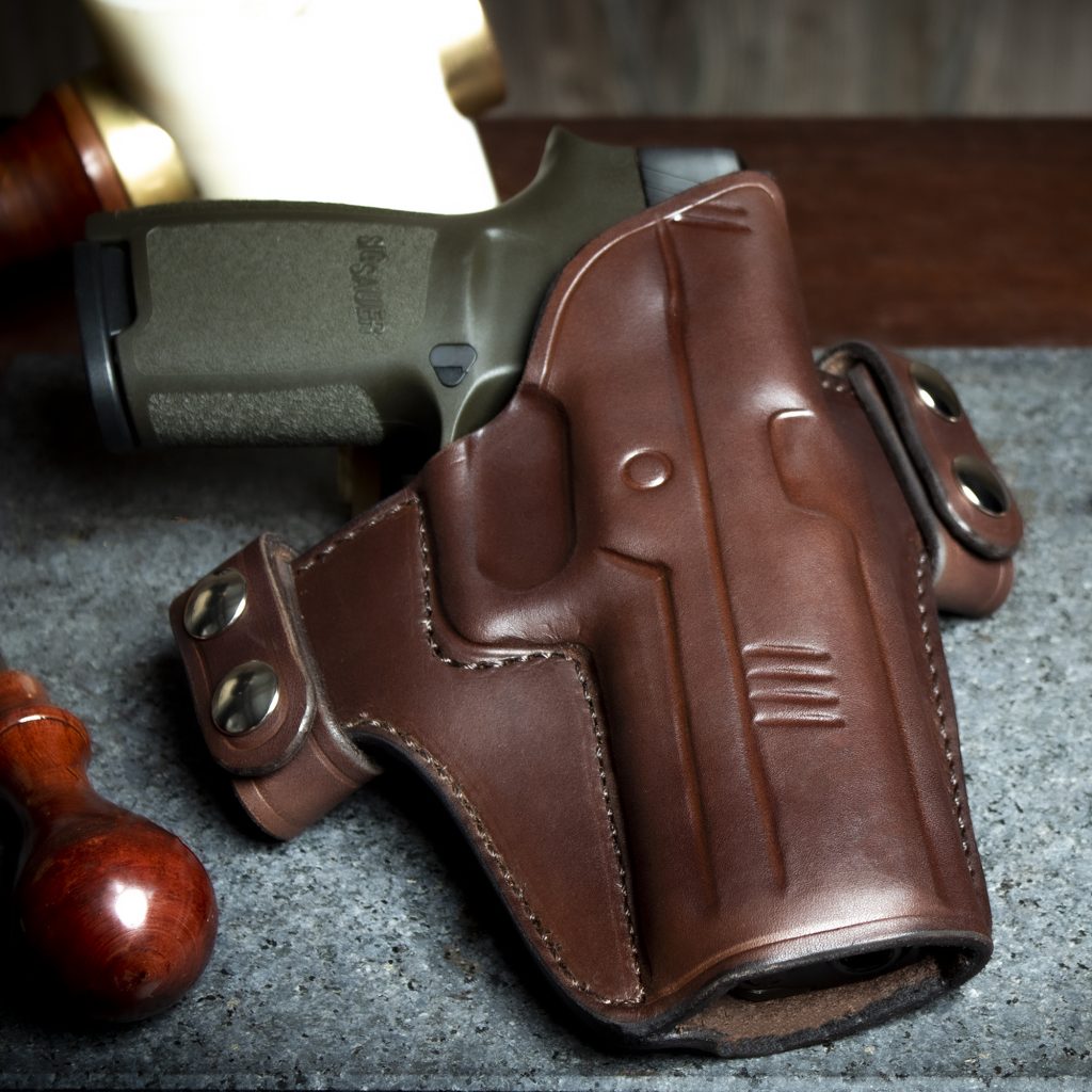 Quickship 1911 OWB Texas Cross Draw Leather Holster