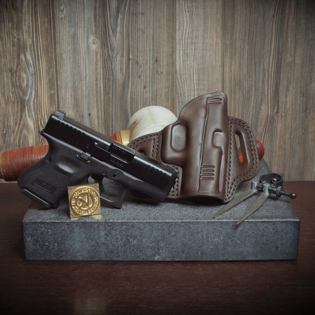 Quickship Glock 26 Pancake Style Leather Holster Model 2010