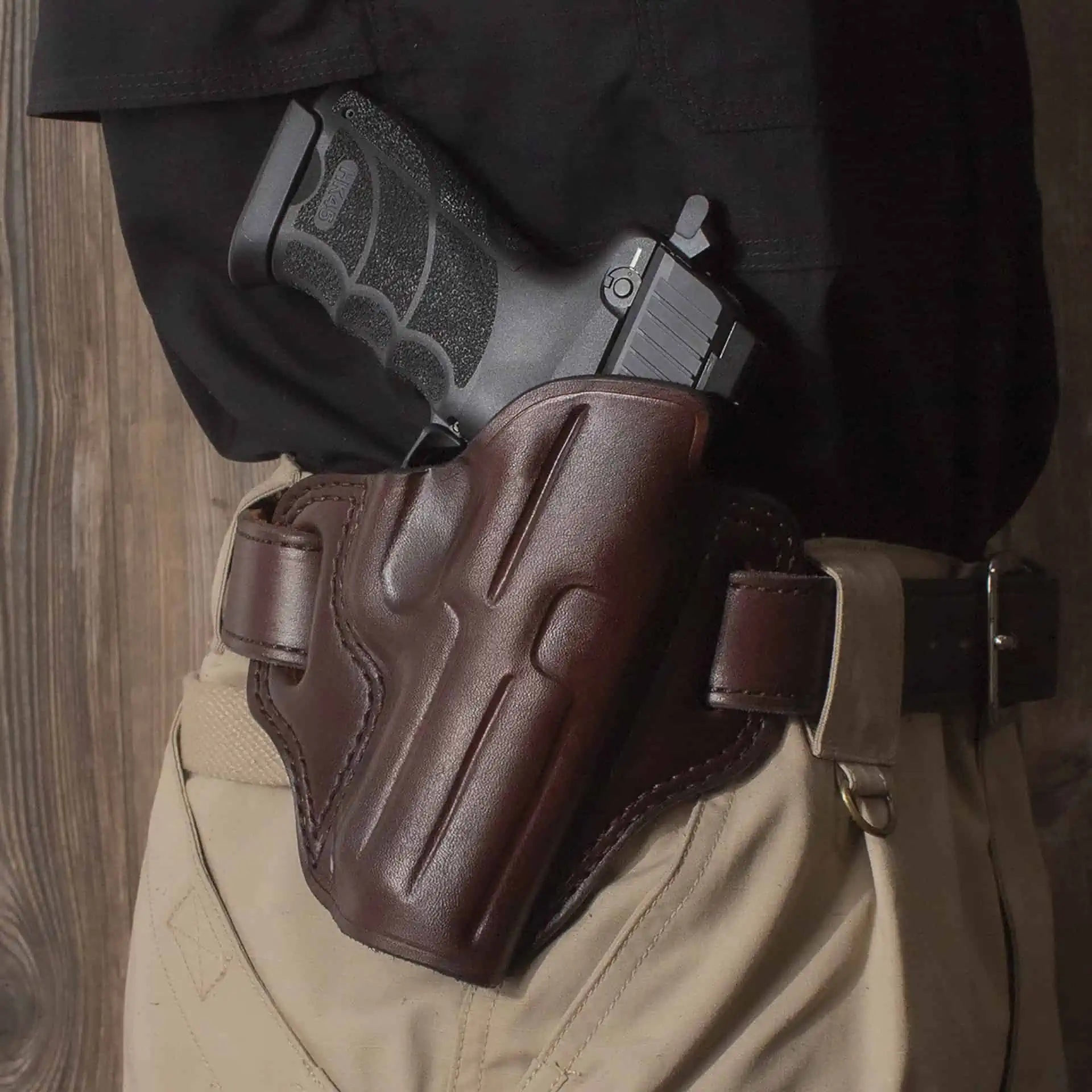 Semi-Automatic Leather Holster(OWB) Low Ride