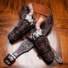 Hand Tooled with Spots