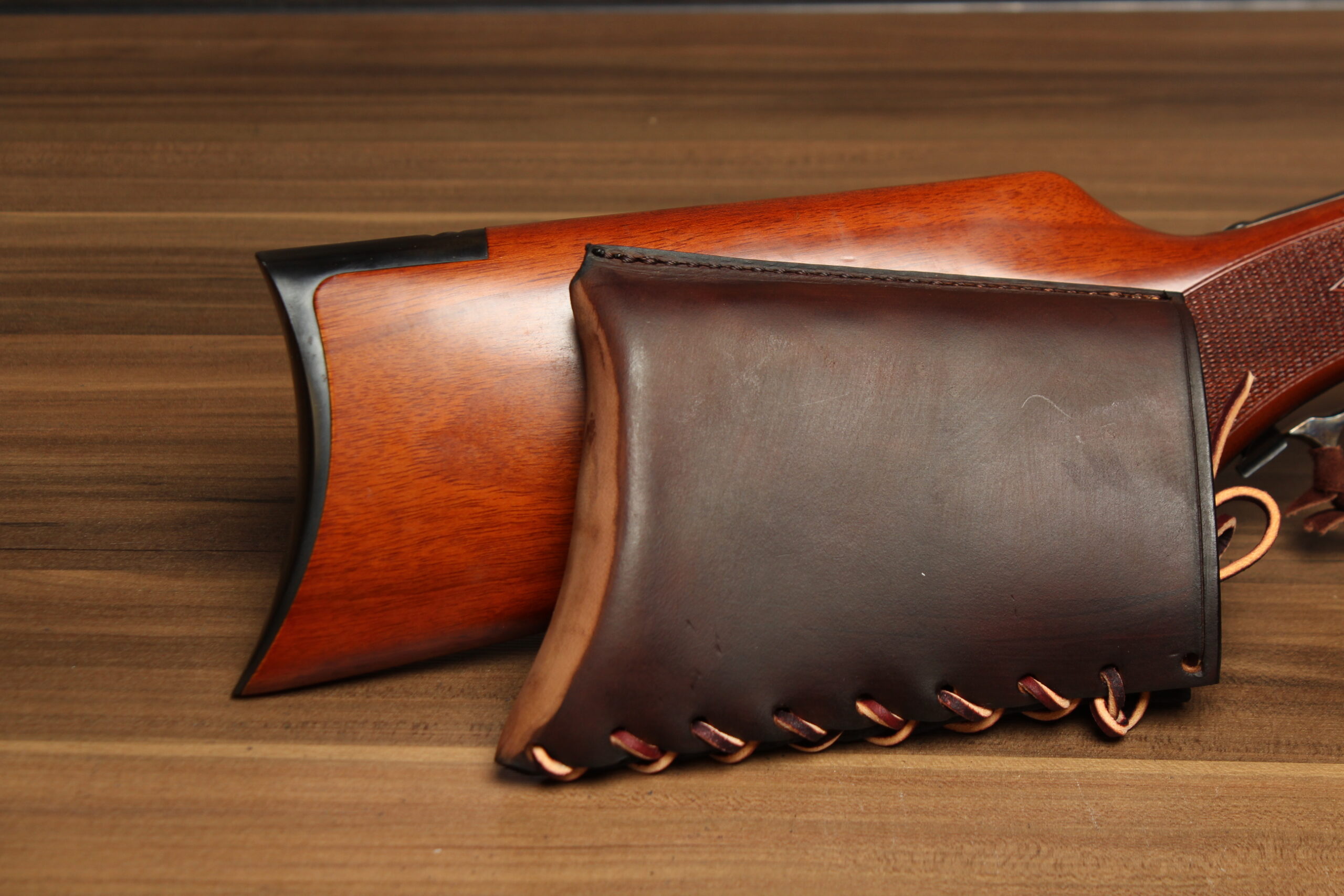 OVERSTOCK - Butt Cover for Winchester 1866/1873/1892 Rifles (Brown, Crescent Stock)