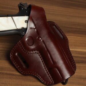 OVERSTOCK - Model 2000 Challenger OWB retention holster for 5" 1911 w/o rail, Brown, RH