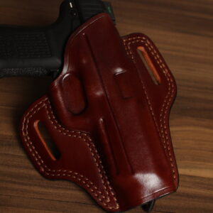 OVERSTOCK - Model 2010 Undercover OWB holster for HK45 Tactical, Brown, RH, THIN HOLSTER