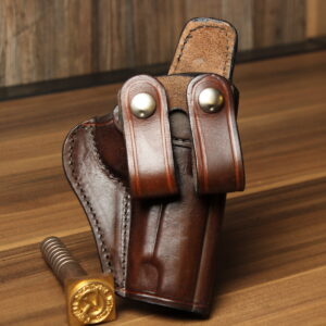 OVERSTOCK - Model TCC IWB Holster for S&W Model 459, Brown, Leather loop attachment, RH