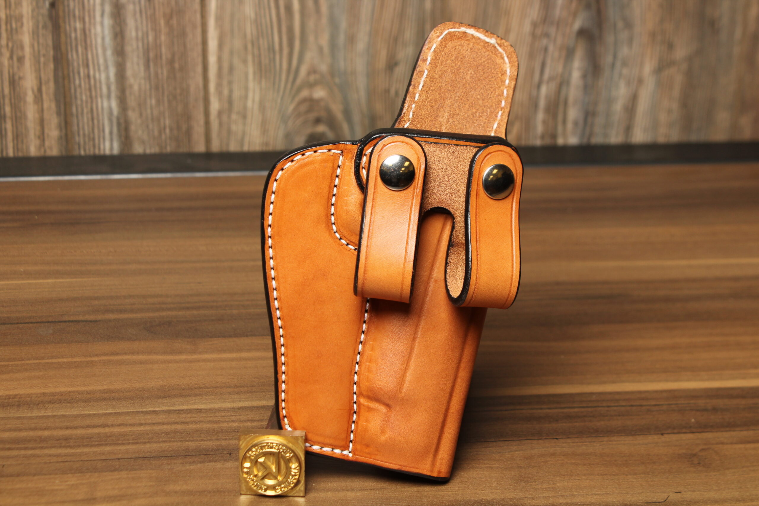 OVERSTOCK - Model TCC IWB Holster for P210, Tan, Leather loop attachment, RH