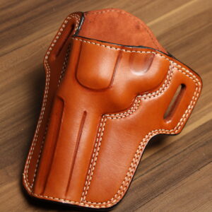 OVERSTOCK - Model 2020 Revolver OWB holster for 5" N frames, Tan, Suede lined, LH
