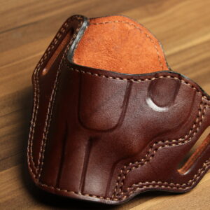 OVERSTOCK - Model 2020 Revolver OWB holster for Kimber K6S 2", Brown, LH, Suede lined