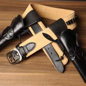 OVERSTOCK - Model GY04B Graveyard Rig for SAA/clones 7.5", Black, .357 Cal, 38"C, Choctaw Brigade crosspiece