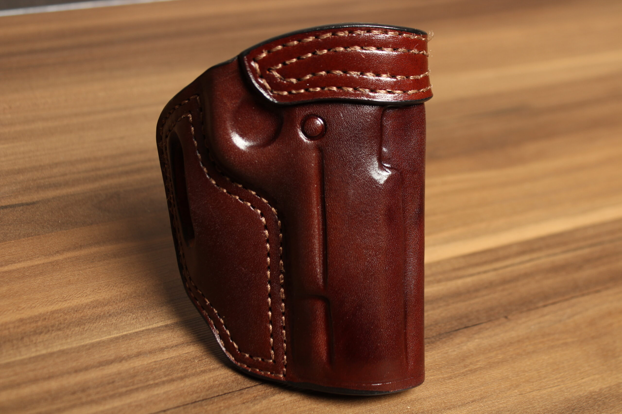 OVERSTOCK - Model TSS Texas Strong Side OWB holster for 4.25" 1911, Brown, Right hand