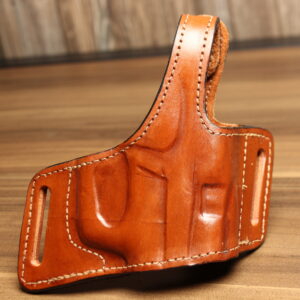 OVERSTOCK - Model 4100 OWB holster with level 2 retention for SIG P220, Saddle Tan, RH, Suede lined